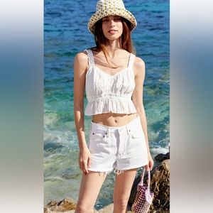 NWT Agolde Parker Shorts in Platinum